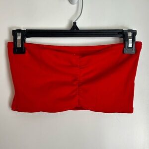 PacSun Basics Women’s Bright Red Cinched Bandeau
